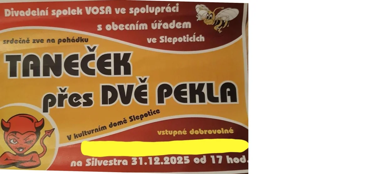Divadelní představení v KD Slepotice - Taneček přes dvě pekla