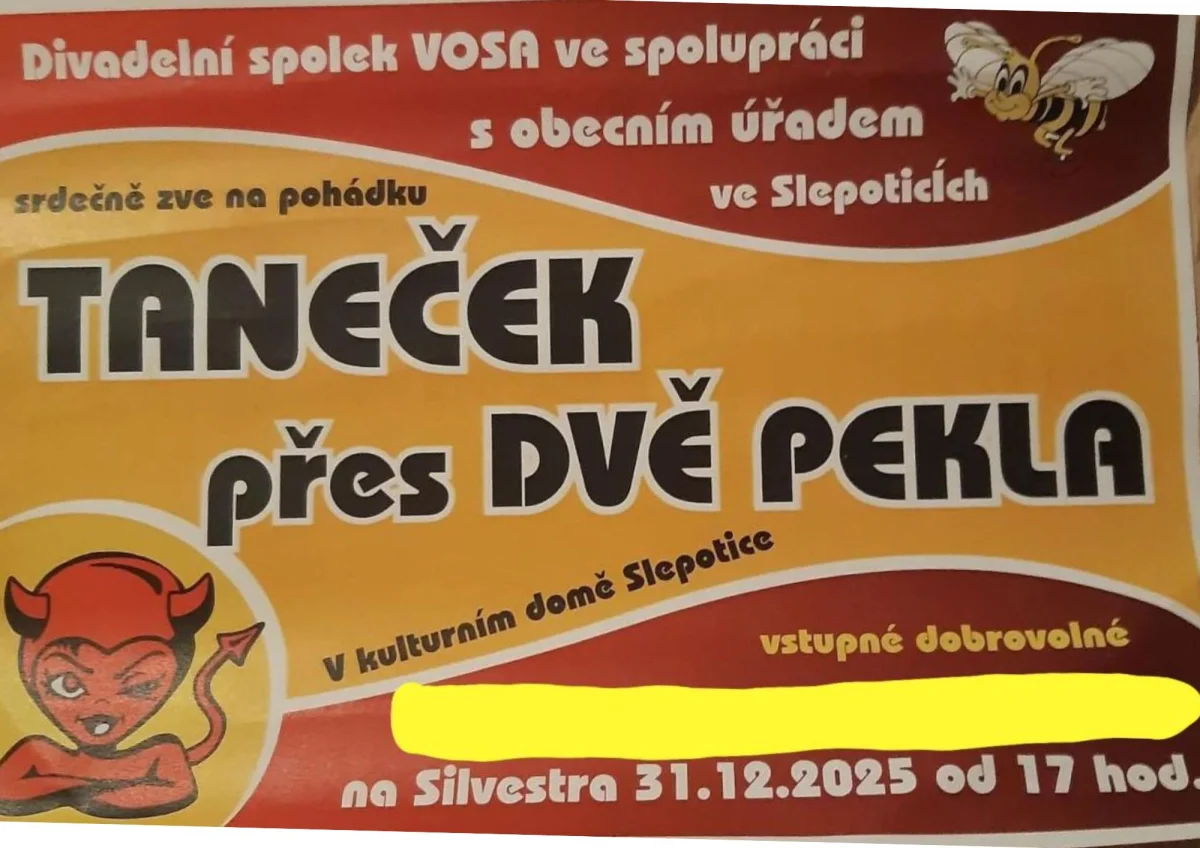 Divadelní představení v KD Slepotice - Taneček přes dvě pekla
