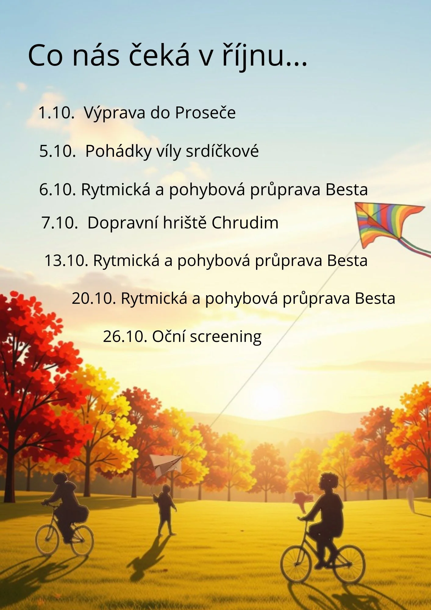 Co nás čeká v říjnu...